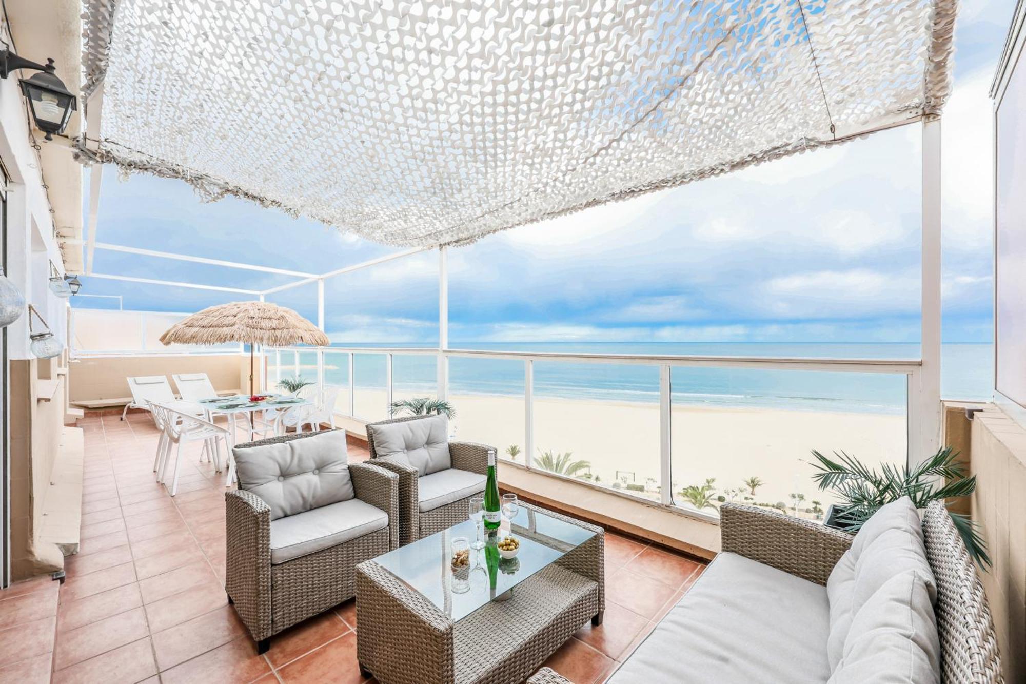 Lux Penthouse Mediterranean Views Beach Front Puerto de Sagunto Bagian luar foto